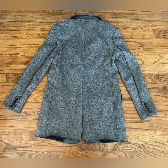 Banana Republic Knit DB Longline Blazer Gray Black Women’s Size 2 - Picture 7 of 8